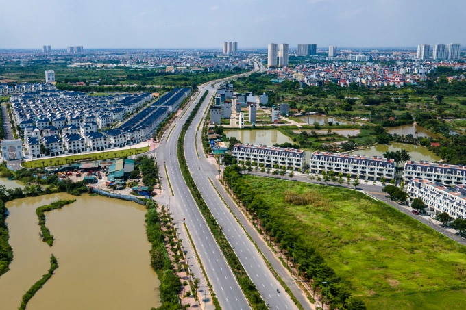 Tuyến đường Vành đai 3,5 kết nối Hà Nội - Hưng Yên. Ảnh: Thế Bằng