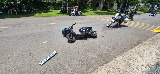 Hiện trường tai nạn. Ảnh: Hoài Thanh
