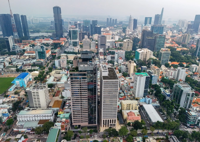 Khu trung tâm TP HCM, tháng 10/2025. Ảnh: Quỳnh Trần