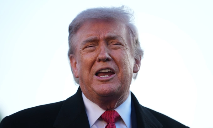 Tổng thống Mỹ Donald Trump phát biểu tại thủ đô Washington hôm 7/5. Ảnh: AP