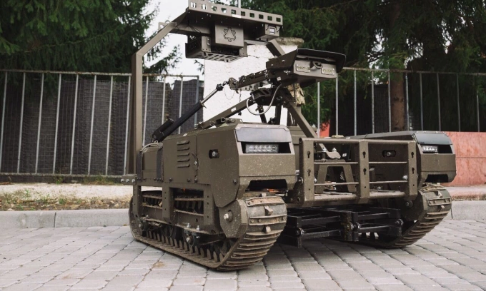 Drone Droid TW-7.62 hồi tháng 12/2025. Ảnh: DevDroid