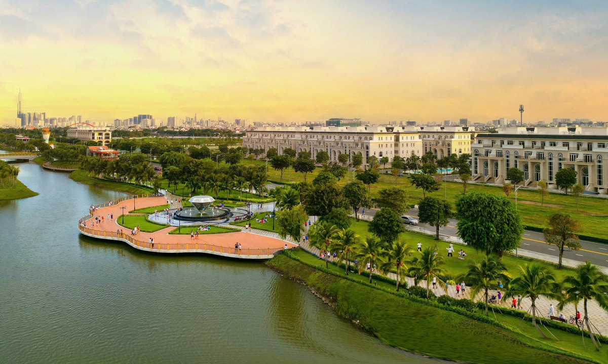 Chiến lược đô thị ven sông mật độ thấp tại Van Phuc City