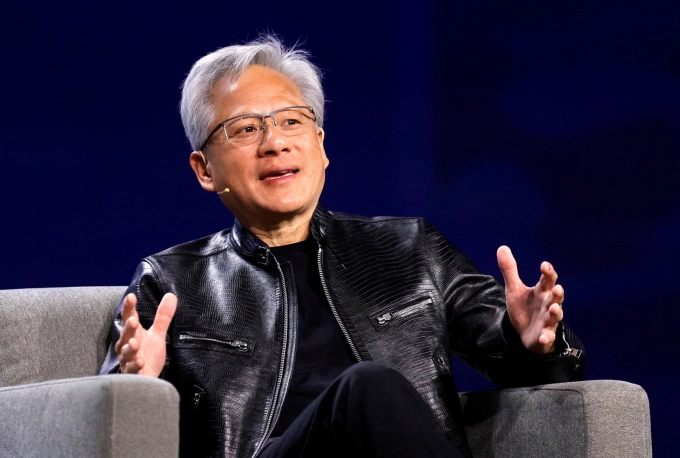 CEO Nvidia, Jensen Huang, tại Las Vegas, Nevada, hôm 6/1. Ảnh: Reuters