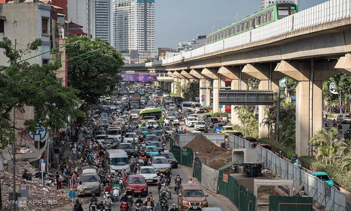 Nội đô Hà Nội thành đại công trường Nội đô Hà Nội thành đại công trường