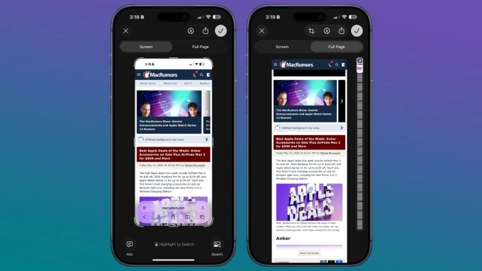 10 mẹo hữu ích trên iPhone - 5 Chụp ảnh toàn bộ trang web trên iPhone