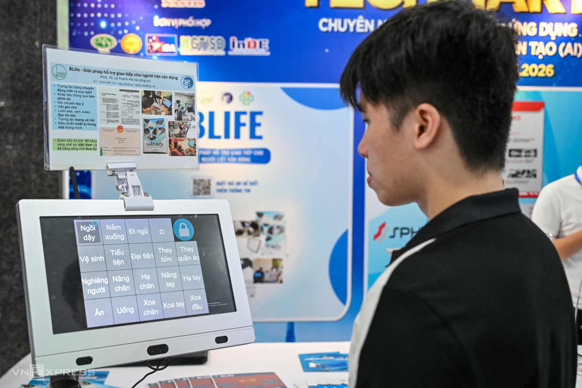 Giải pháp BLife hỗ trợ giao tiếp cho người liệt vận động Công nghệ AI hỗ trợ giao tiếp BLife