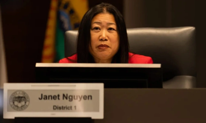 Giám sát viên Janet Nguyen, người đại diện khu vực bầu cử số 1 tại quận Cam. Ảnh: Voice of OC