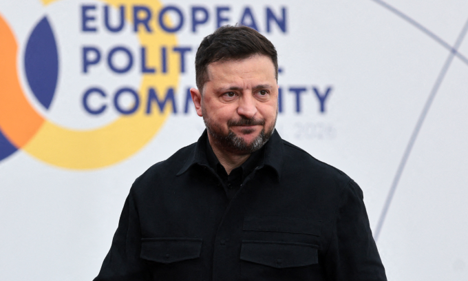 Tổng thống Ukraine Volodymyr Zelensky tại Yerevan, Armenia hôm 4/5. Ảnh: AFP