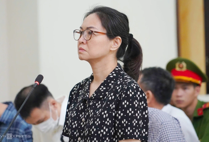 Cựu cục trưởng Trần Việt Nga tại phiên tòa. Ảnh: Phạm Dự