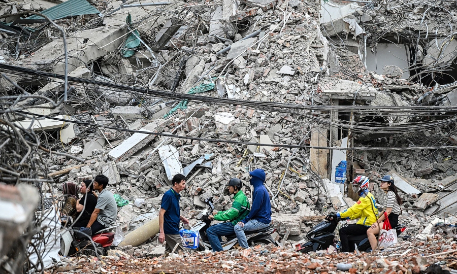 Mountains of rubble rise across Hanoi as city races to build mega-projects