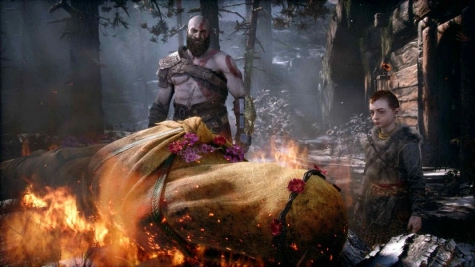 Cốt truyện game nối tiếp đám tang của Faye ở phần game GOW 2018. Cốt truyện game nối tiếp đám tang của Faye ở phần game GOW 2018.