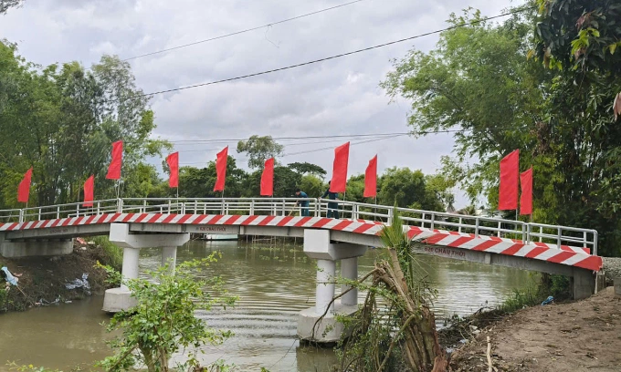 Cầu Hy Vọng 443 khánh thành sau 4 tháng khởi công. Ảnh: Tiến Danh