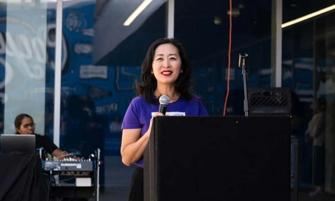 Bà Helen Trần trong một sự kiện ở San Bernardino, California. Ảnh: Facebook/MayorHelenTran