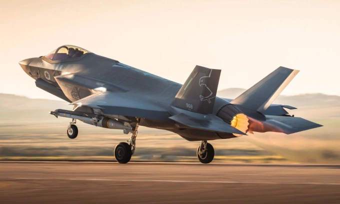 Tiêm kích F-35I Israel chuẩn bị cất cánh để tập kích trong ảnh công bố hồi tháng 3. Ảnh: IDF