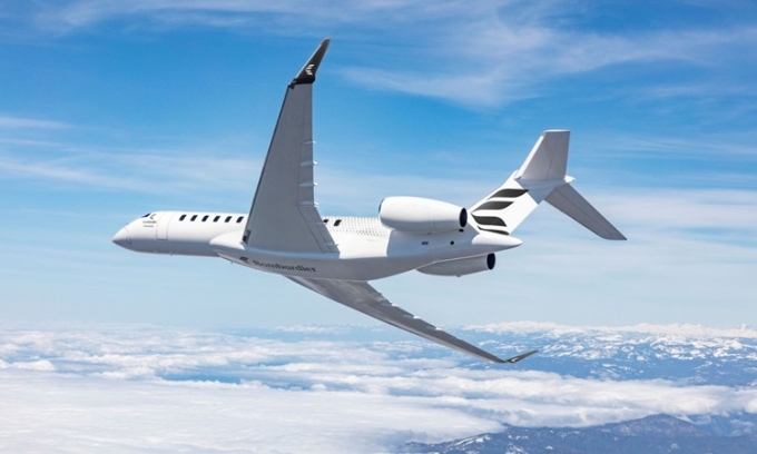 Máy bay phản lực Global 8000. Ảnh: Bombardier