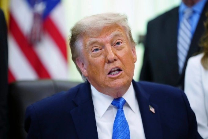 Tổng thống Mỹ Donald Trump tại Nhà Trắng ngày 10/6. Ảnh: AP
