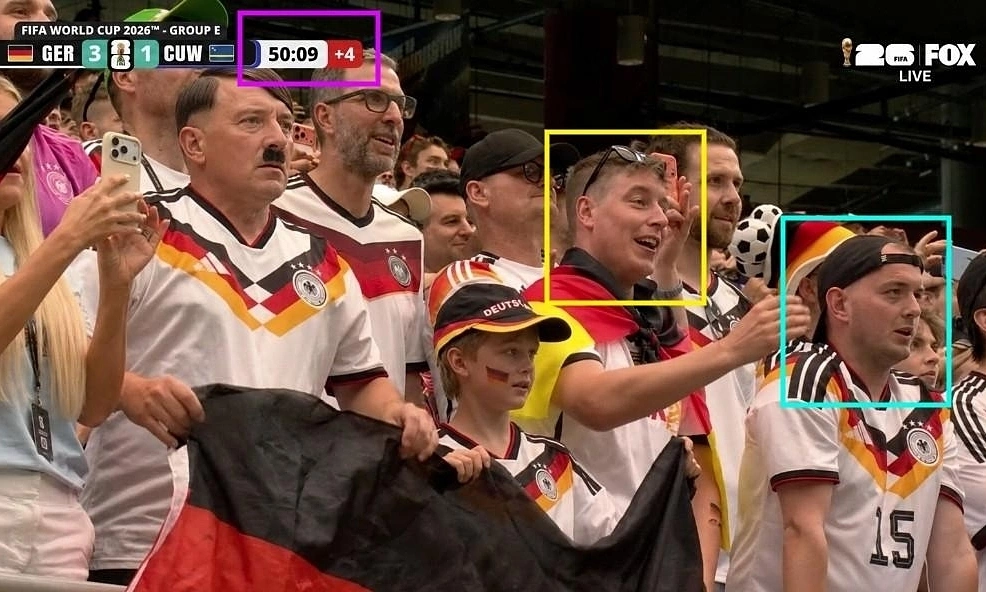 Fake picture of German football fan dressed as Hitler originated with satire