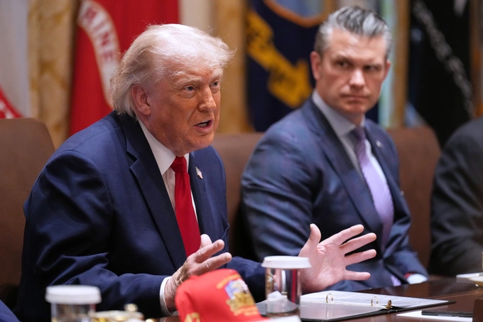 Tổng thống Mỹ Donald Trump tại Nhà Trắng ngày 17/5. Ảnh: AP