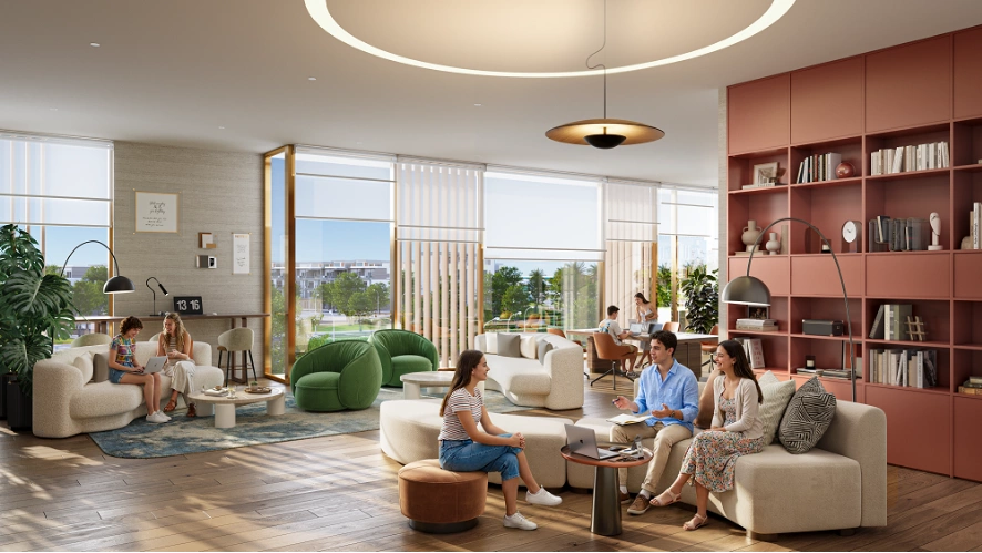 Không gian co-working tại dự án sắp ra mắt. Ảnh: Meygroup