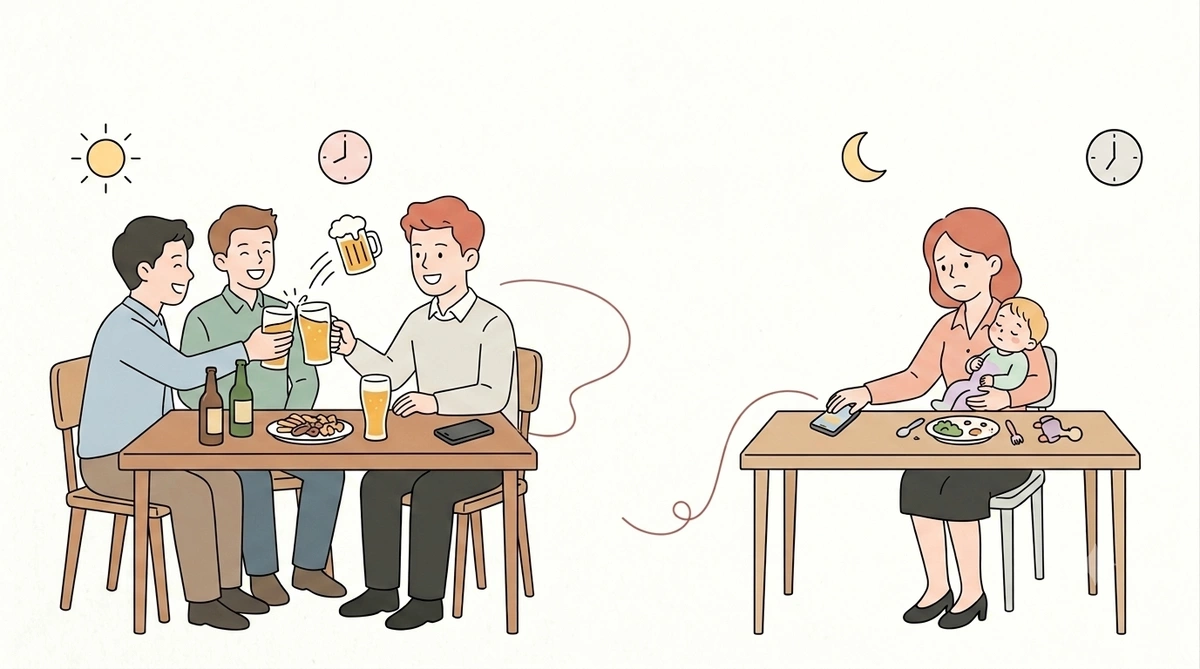 Chồng chi tiền mời bạn đi nhậu nhưng không mua nổi hộp sữa cho con