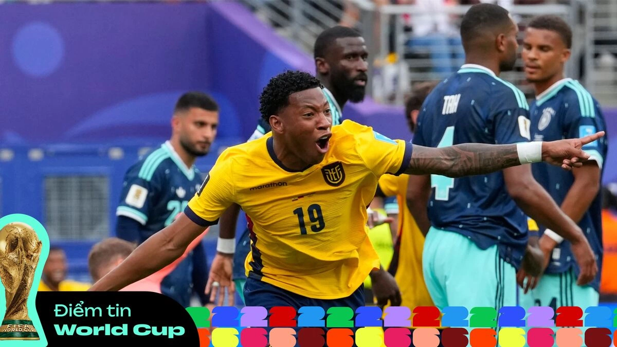 Listen to podcasts | 6am World Cup News: Ecuador come from behind to beat Germany 2-1 | Ivory Coast beat Curaçao, reach round of 16 for first time - VnExpress