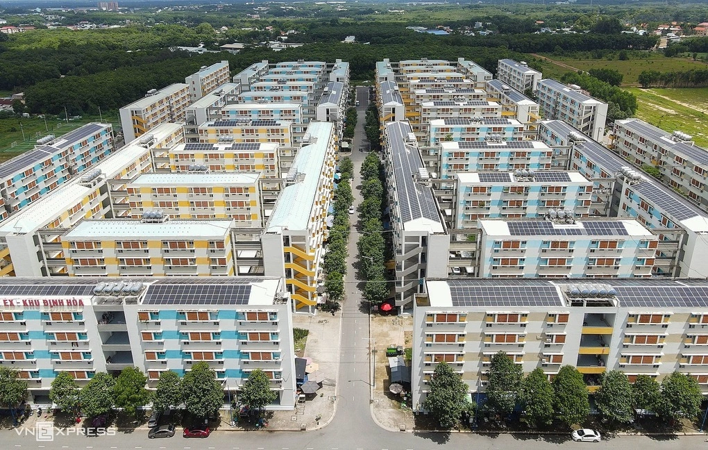 Khu nhà ở xã hội Định Hòa thuộc phường Chánh Hiệp, TP HCM. Ảnh: Quỳnh Trần