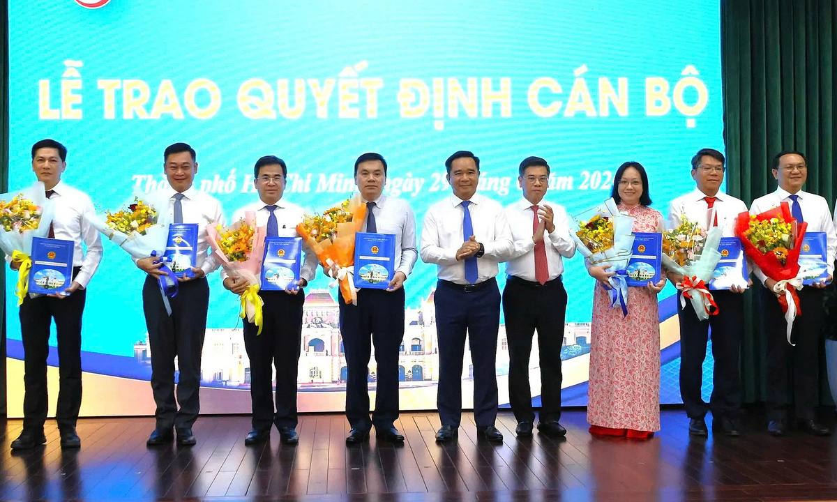 TP HCM bổ nhiệm, điều động loạt lãnh đạo sở, ngành