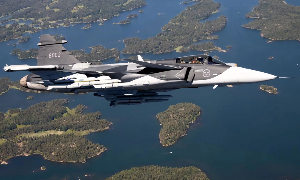 Tiêm kích Gripen E của Thụy Điển. Ảnh: Saab