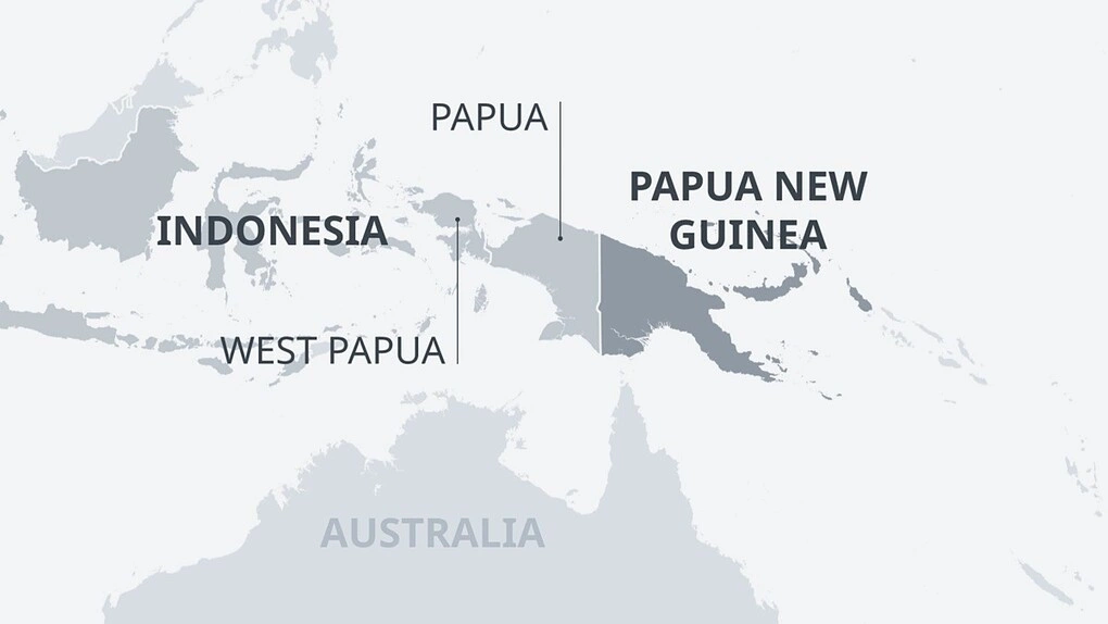 Vị trí Papua. Đồ họa: DW