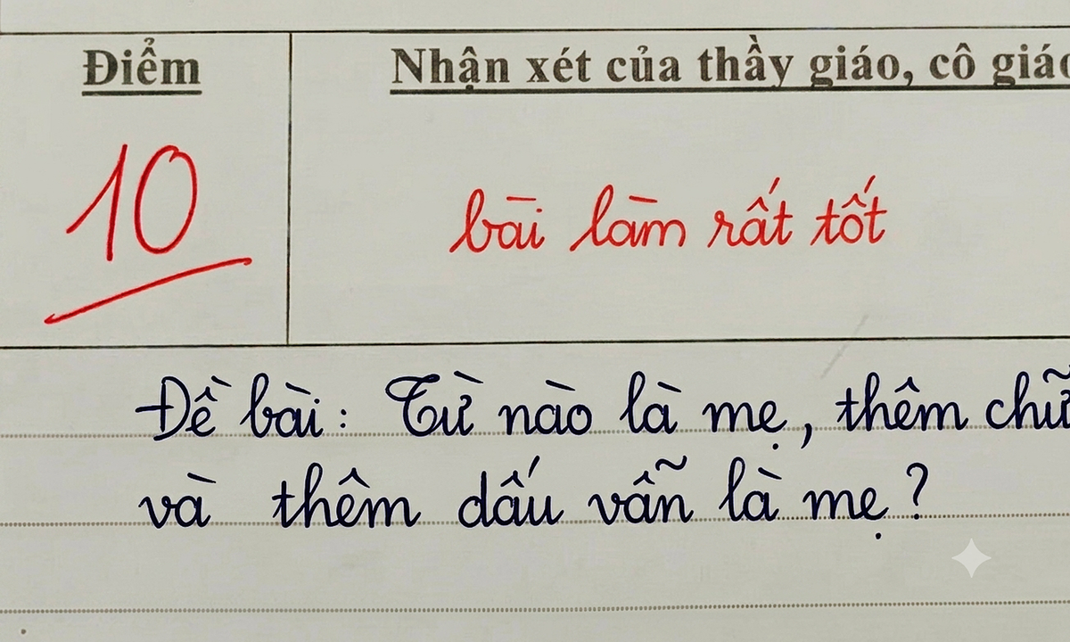 Từ nào là mẹ, thêm chữ và thêm dấu vẫn là mẹ?