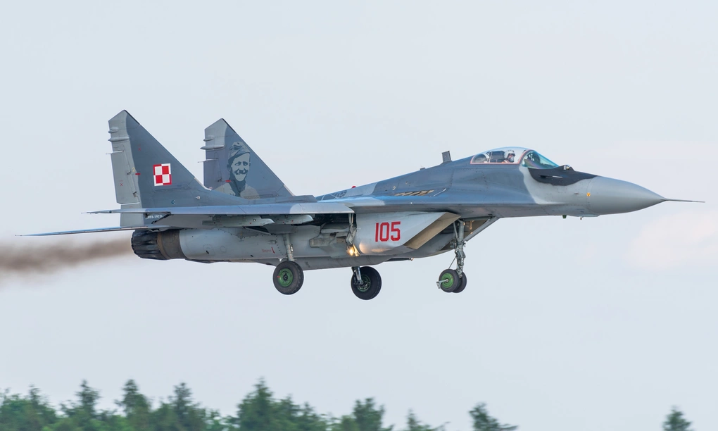 Tiêm kích MiG-29 Ba Lan tại triển lãm hàng không ở Berlin, Đức hồi năm 2016. Ảnh: Wikimedia