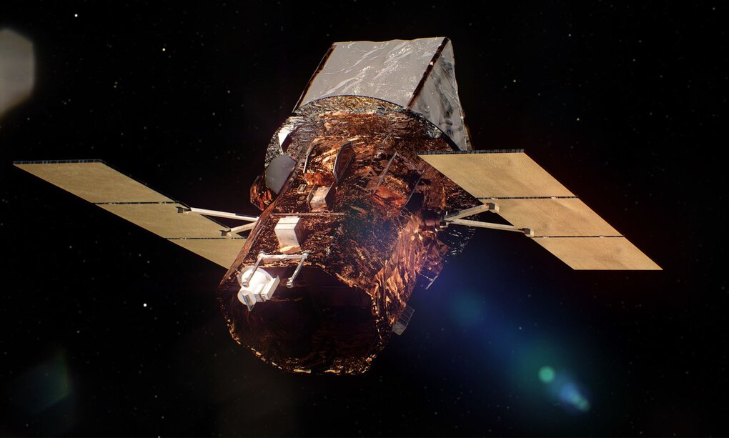 Simulation of the Swift telescope in space. Photo: NASA