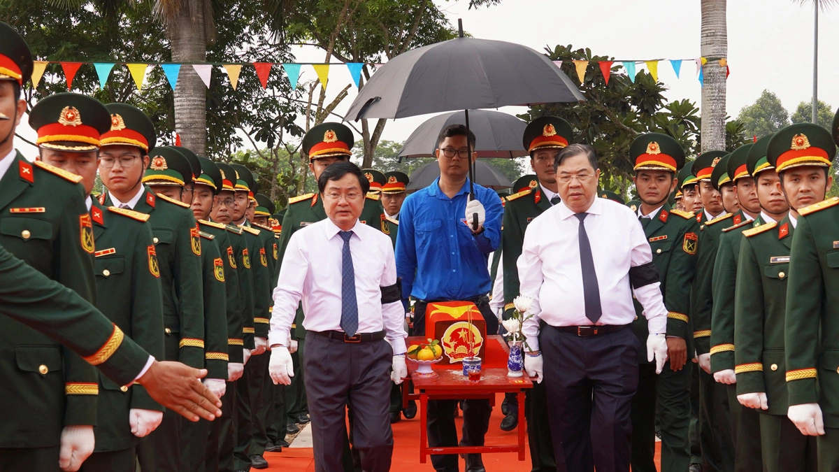 Tây Ninh an táng 173 hài cốt liệt sĩ hy sinh tại Campuchia
