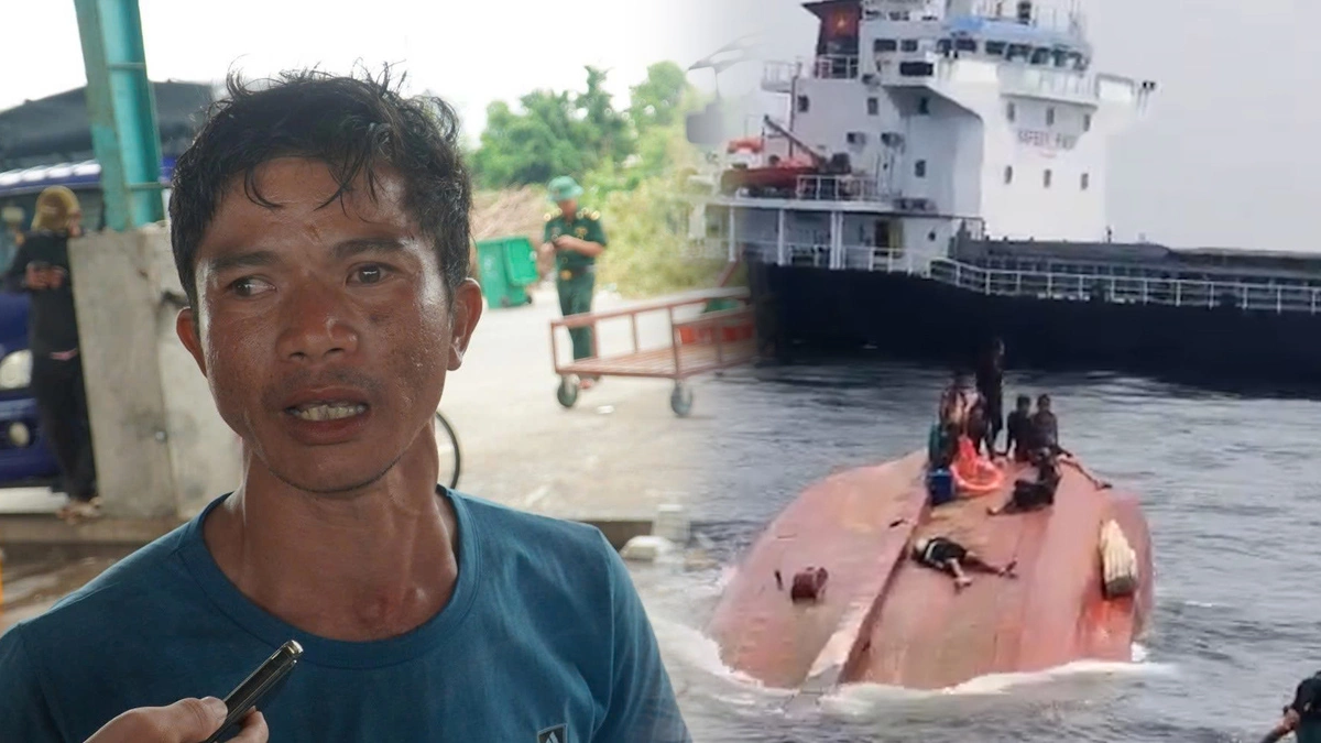 Thuyền viên kể phút tàu cá bị chìm sau va chạm với tàu hàng