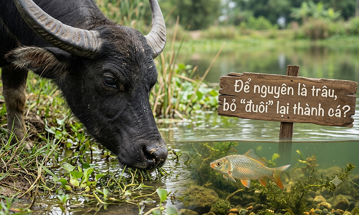 Từ nào để nguyên trâu, bỏ đuôi thành cá?