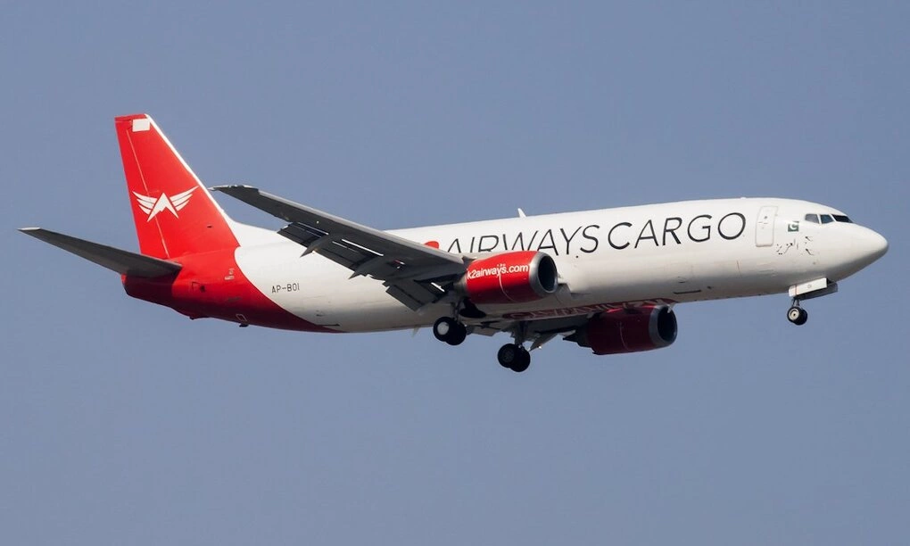 Máy bay Boeing 737 mã đăng ký AP-BOI của K2 Airways chuẩn bị hạ cánh tại Pakistan hồi tháng 4/2025. Ảnh: JetPhotos