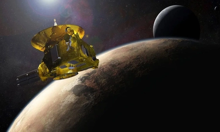 Simulation of the New Horizons spacecraft continuing its journey to the edge of the solar system. Photo: NASA