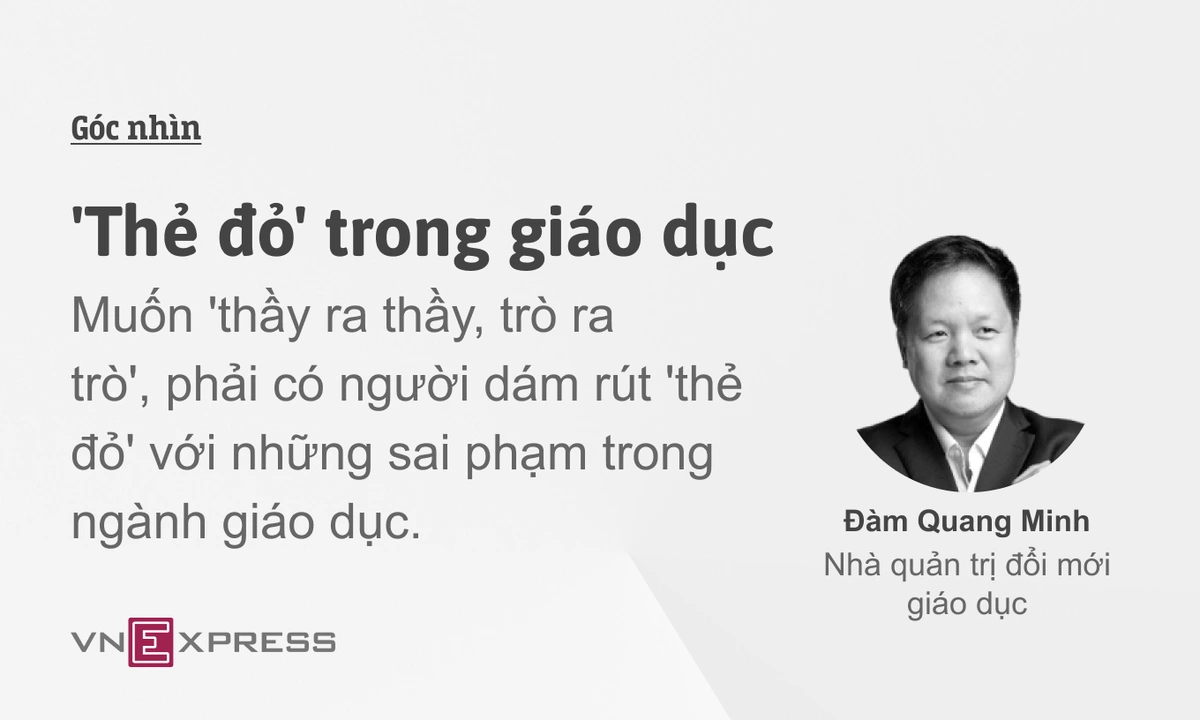 'Thẻ đỏ' trong giáo dục