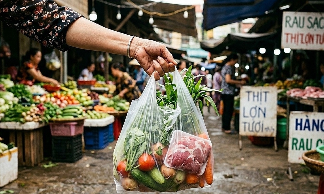Mâm cơm chỉ một món thịt lợn dù tháng hết 6 triệu đồng đi chợ