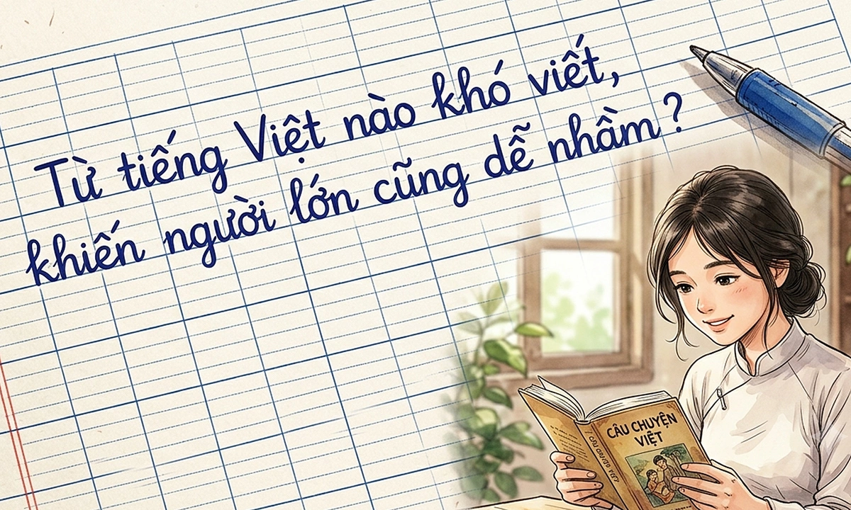 Từ tiếng Việt nào khó viết, khiến người lớn cũng dễ nhầm?