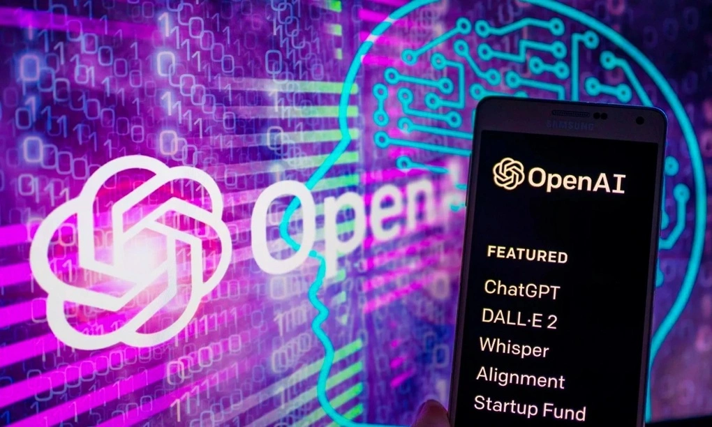 OpenAI logo and some of the company's products displayed on a smartphone. Photo: Reuters