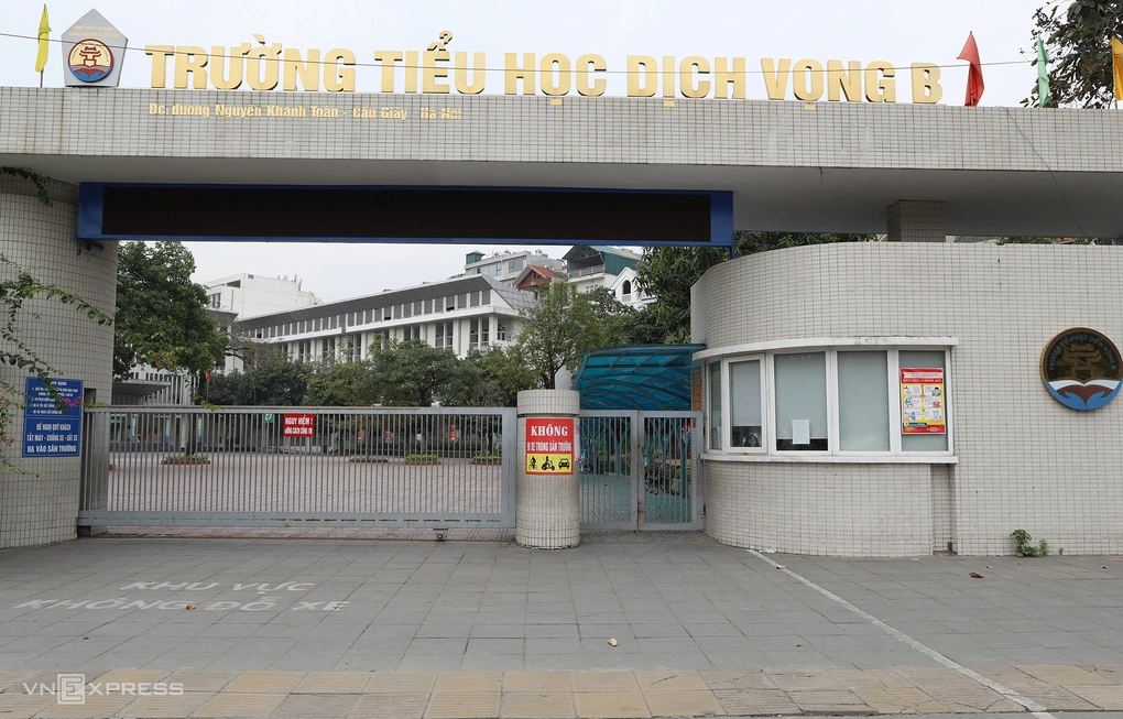 Trường tiểu học Dịch Vọng B, phường Cầu Giấy, Hà Nội. Ảnh: Ngọc Thành