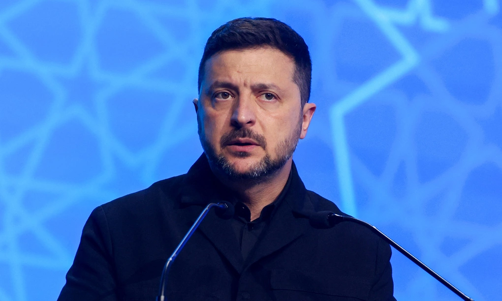 Tổng thống Ukraine Volodymyr Zelensky phát biểu tại Ankara, Thổ Nhĩ Kỳ ngày 7/7. Ảnh: AFP
