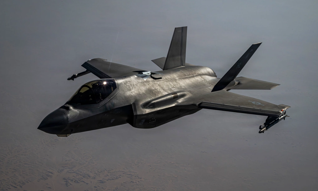 Tiêm kích F-35 Mỹ hoạt động tại Trung Đông hôm 22/6. Ảnh: USAF
