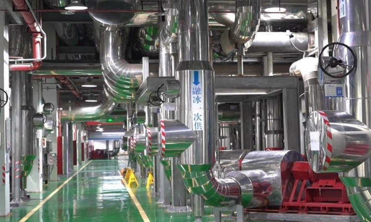 A cooling station in Qianhai, Shenzhen. Photo: Andersen Xia