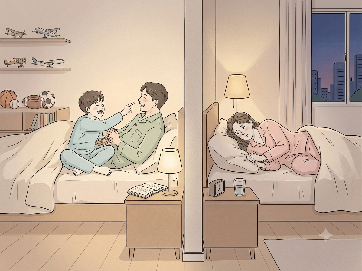 Chồng cũ tới thăm con rồi xin ngủ nhờ một đêm