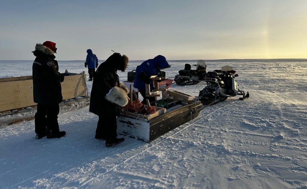 Researchers conducted ice thickening experiments in the town of Cambridge. Photo: Pulitzer Center
