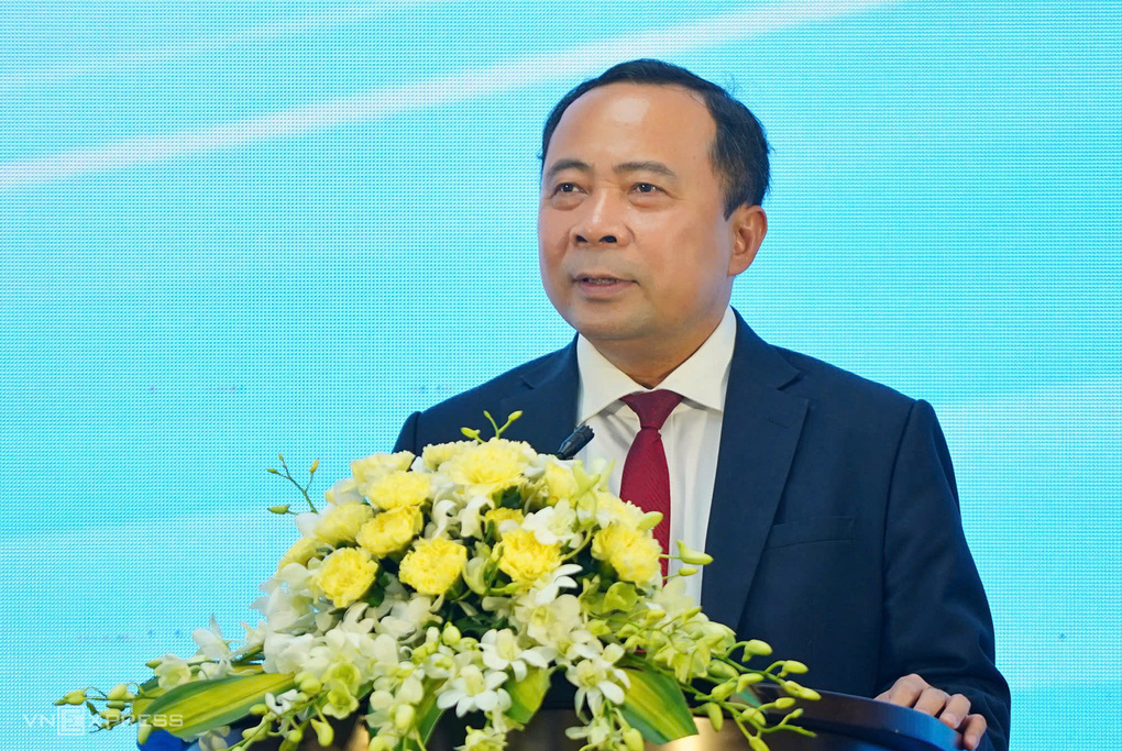 Bộ trưởng Khoa học và Công nghệ Vũ Hải Quân phát biểu tại hội nghị. Ảnh: Lưu Quý