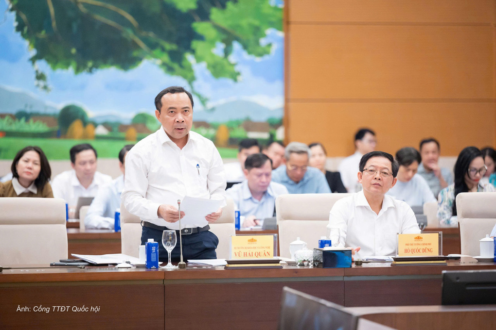 Bộ trưởng Khoa học và Công nghệ Vũ Hải Quân. Ảnh: Cổng TTĐT Quốc hội