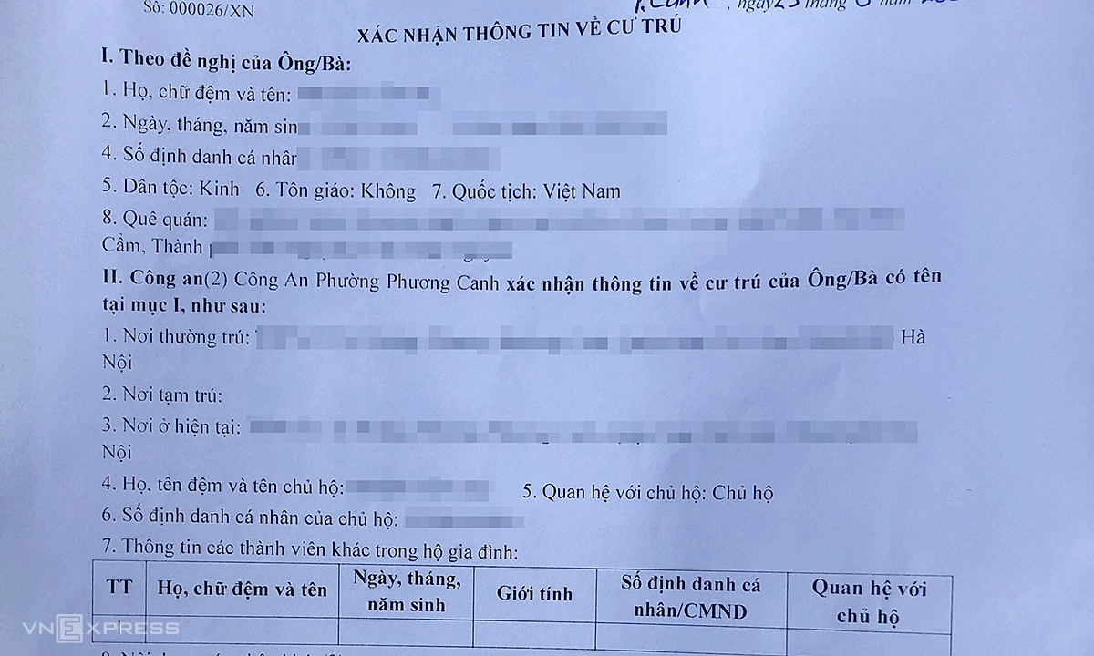Không được yêu cầu giấy xác nhận cư trú nếu đã khai thác được thông tin trên VNeID
